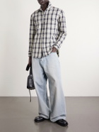 Balenciaga - Regular Fit Checked Cotton Shirt - Black