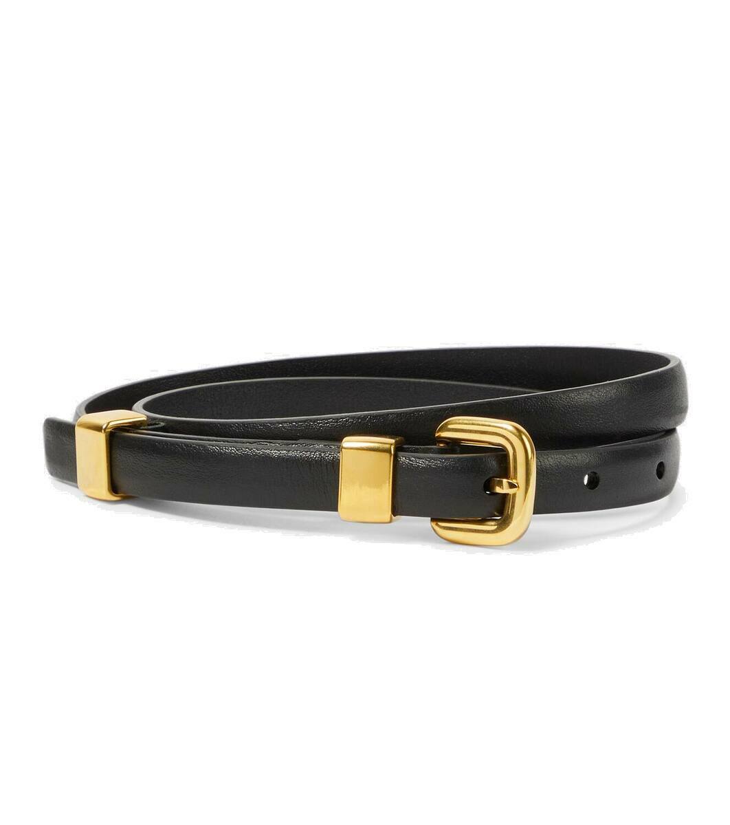 O-Ring leather belt in brown - Altuzarra