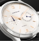 Montblanc - Heritage Chronométrie Twincounter Date Automatic 40mm Stainless Steel and Alligator Watch, Ref. No. 114872 - White