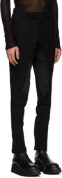 Julius Black Geometric Trousers