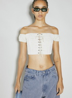 Guess USA Lace Corset Crop Top