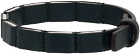 Salvatore Ferragamo Black Leather Bracelet