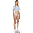 Im Sorry by Petra Collins SSENSE Exclusive Blue and White Socks T-Shirt and Briefs Set