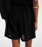 Eres Inoubliable silk and cotton jacquard shorts
