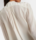 Isabel Marant Utah ruffled silk crêpe blouse