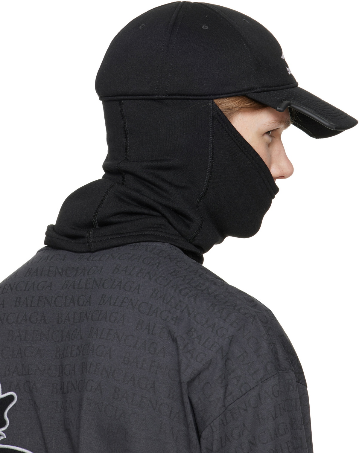 Balenciaga Black Neck Warmer Cap