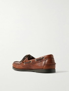 G.H. BASS - Jetty II Full-Grain Leather Boat Shoes - Brown