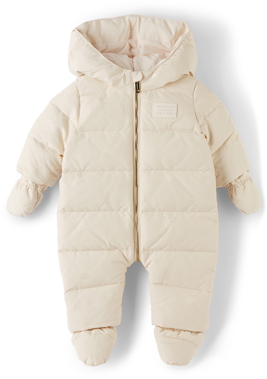 Burberry Off-White Down Star Snowsuit Burberry