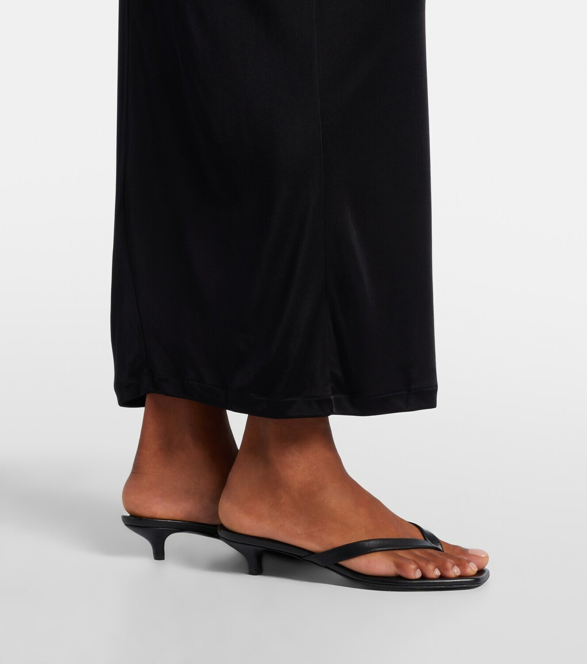 Adriana Degreas Floral-appliqué halterneck maxi dress