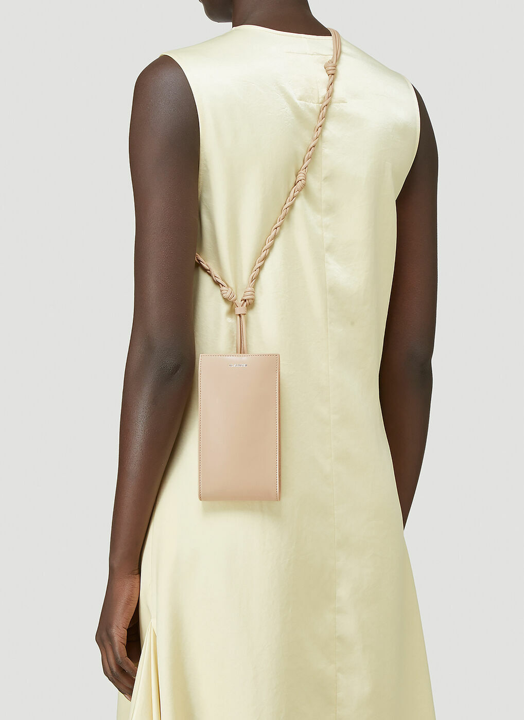 Tangle Phone Case in Beige Jil Sander