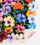 Dolce&Gabbana Floral silk twill scarf