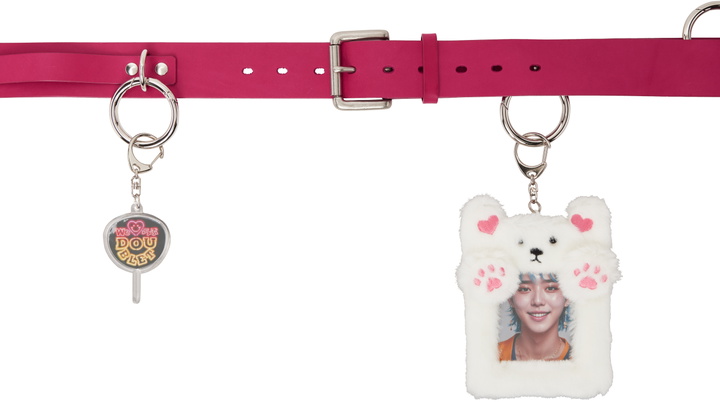 Photo: doublet Pink 'Ita' Leather Belt
