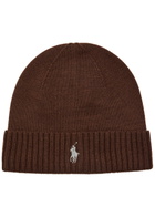 Polo Ralph Lauren Logo-embroidered Wool Beanie - Brown - One Size
