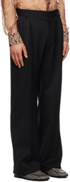 Dolce & Gabbana Black Straight-Leg Trousers