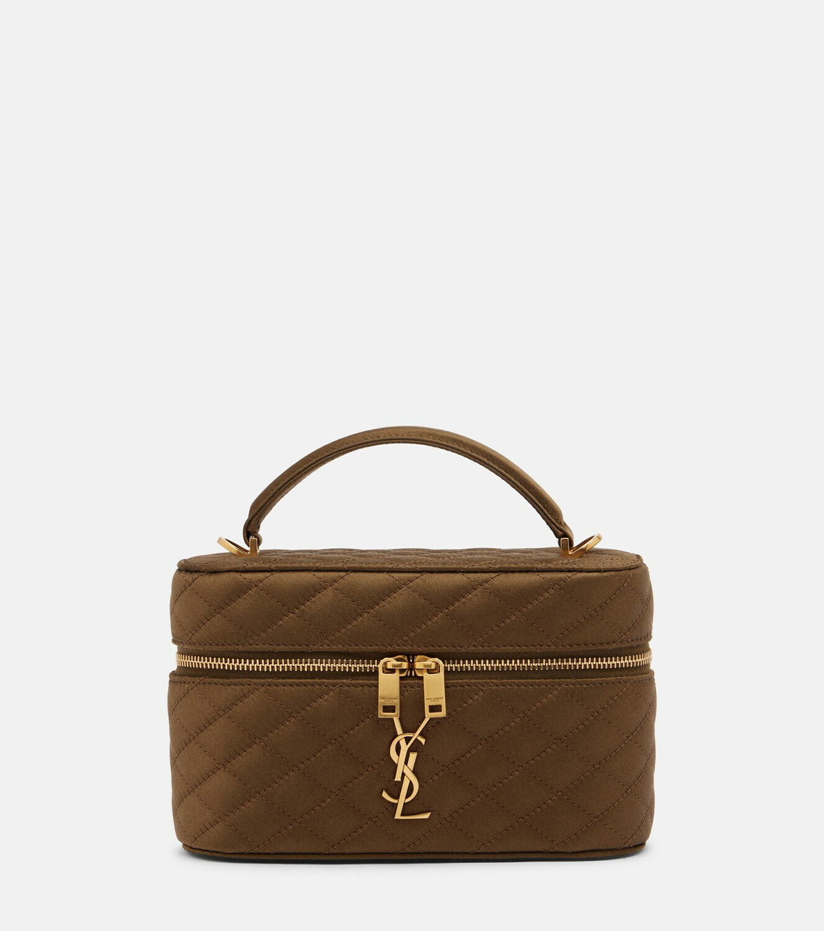 Saint Laurent Gaby Mini quilted satin vanity bag