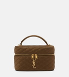 Saint Laurent Gaby Mini quilted satin vanity bag