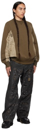 sacai Beige Sponge Sweatshirt