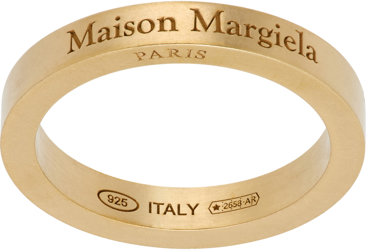 Maison Margiela Gold & Silver Bird Double Ring Maison Margiela
