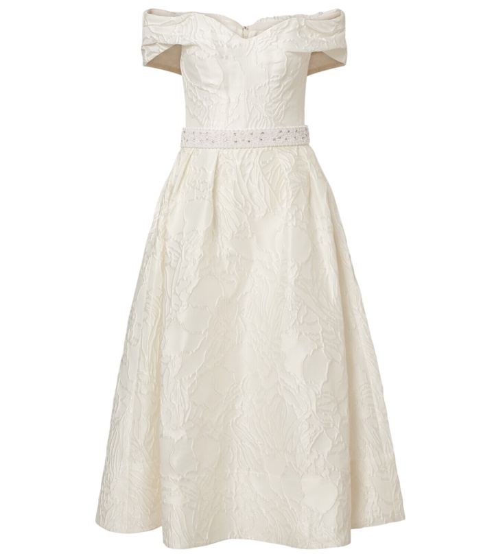 Photo: Rebecca Vallance Bridal Winslet jacquard midi dress