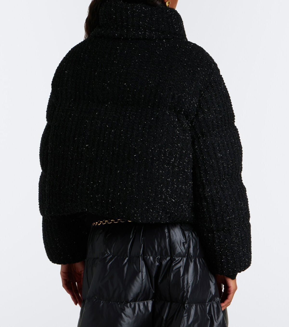 Moncler Almee lamé down jacket