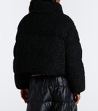 Moncler Almee lamé down jacket