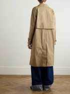 Simone Rocha - Crystal-Embellished Cotton-Gabardine Trench Coat - Brown