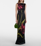 Erdem Bloom Mini velvet top-handle bag