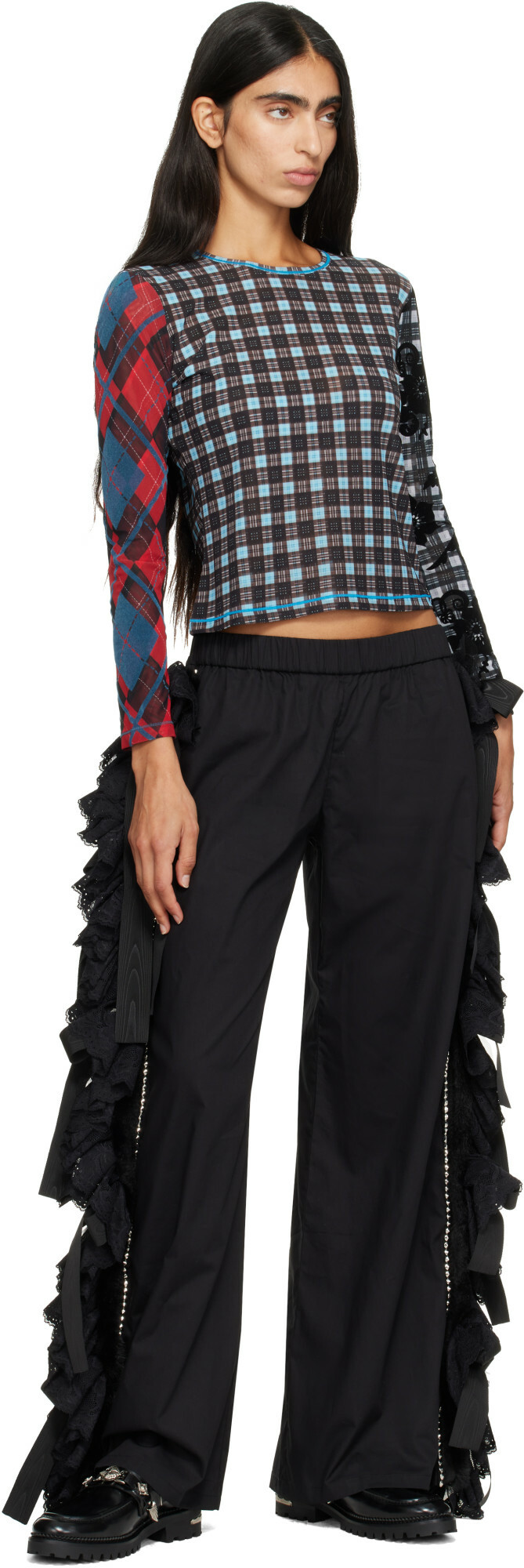 Chopova Lowena Black Corky Pyjama Trousers