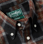 Gitman Vintage - Button-Down Collar Checked Brushed-Cotton Oxford Shirt - Multi