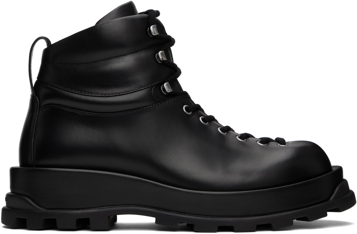 Jil Sander Black Ankle Boots