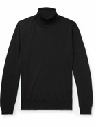 Canali - Slim-Fit Merino Wool Rollneck Sweater - Black