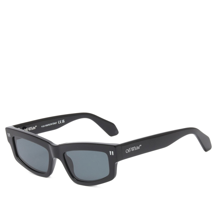 Photo: Off-White Sunglasses Women's Off-White Miramar Sunglasses in Black/Dark Grey 
