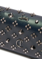 Christian Louboutin Paloma Embellished Leather Clutch - Navy - One Size