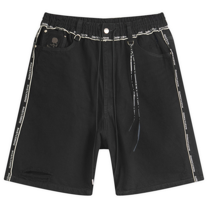 Photo: mastermind JAPAN Men's Inside-Out Denim Shorts in Black
