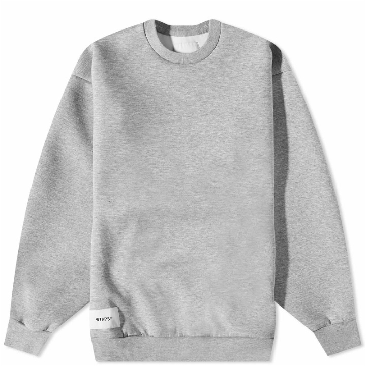 Photo: WTAPS Men's Bend Zip Detail Sweater in Ash Grey