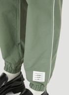 Logo Patch Track Pants in Green