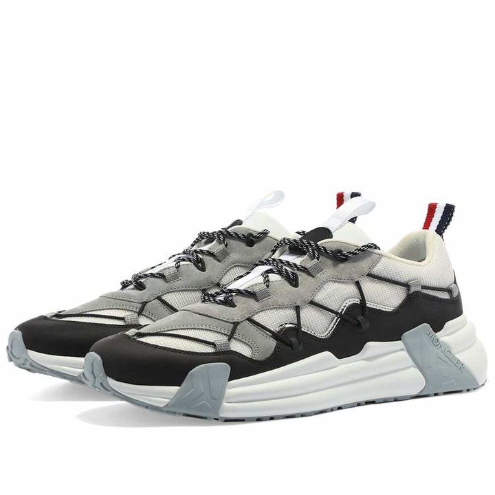 Photo: Moncler Men's Compassor Future Hiking Sneakers in White/Grey