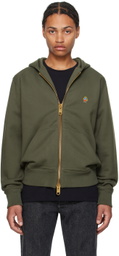 Bally Green Adrien Brody Edition Zip Hoodie