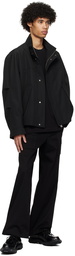 Solid Homme Black Stand Collar Jacket