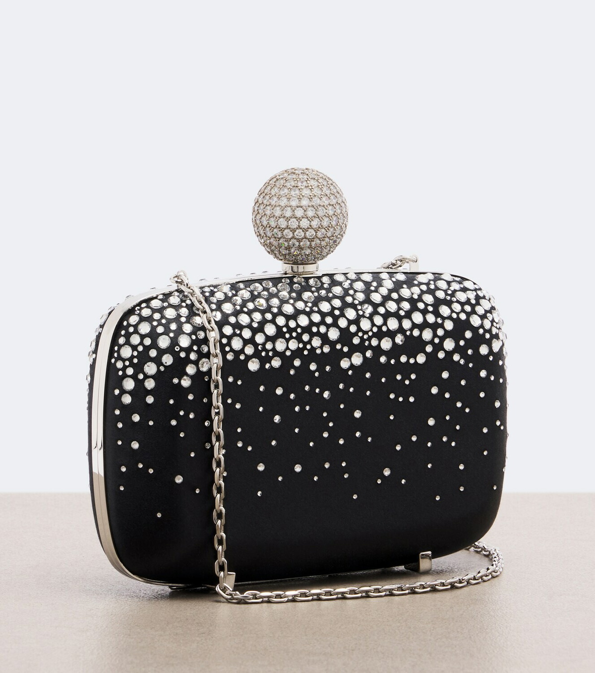 Roger Vivier Vivier Marlene embellished satin clutch