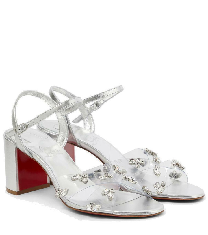 Photo: Christian Louboutin Queenie PVC and metallic leather sandals