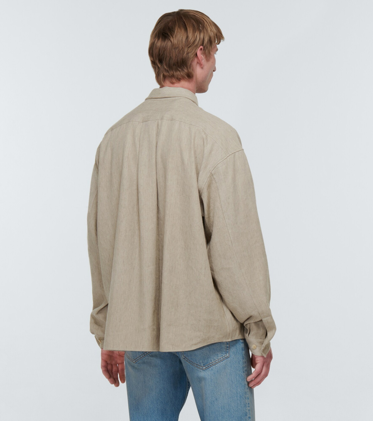 The Row - Amoneto linen and cashmere blouson jacket The Row