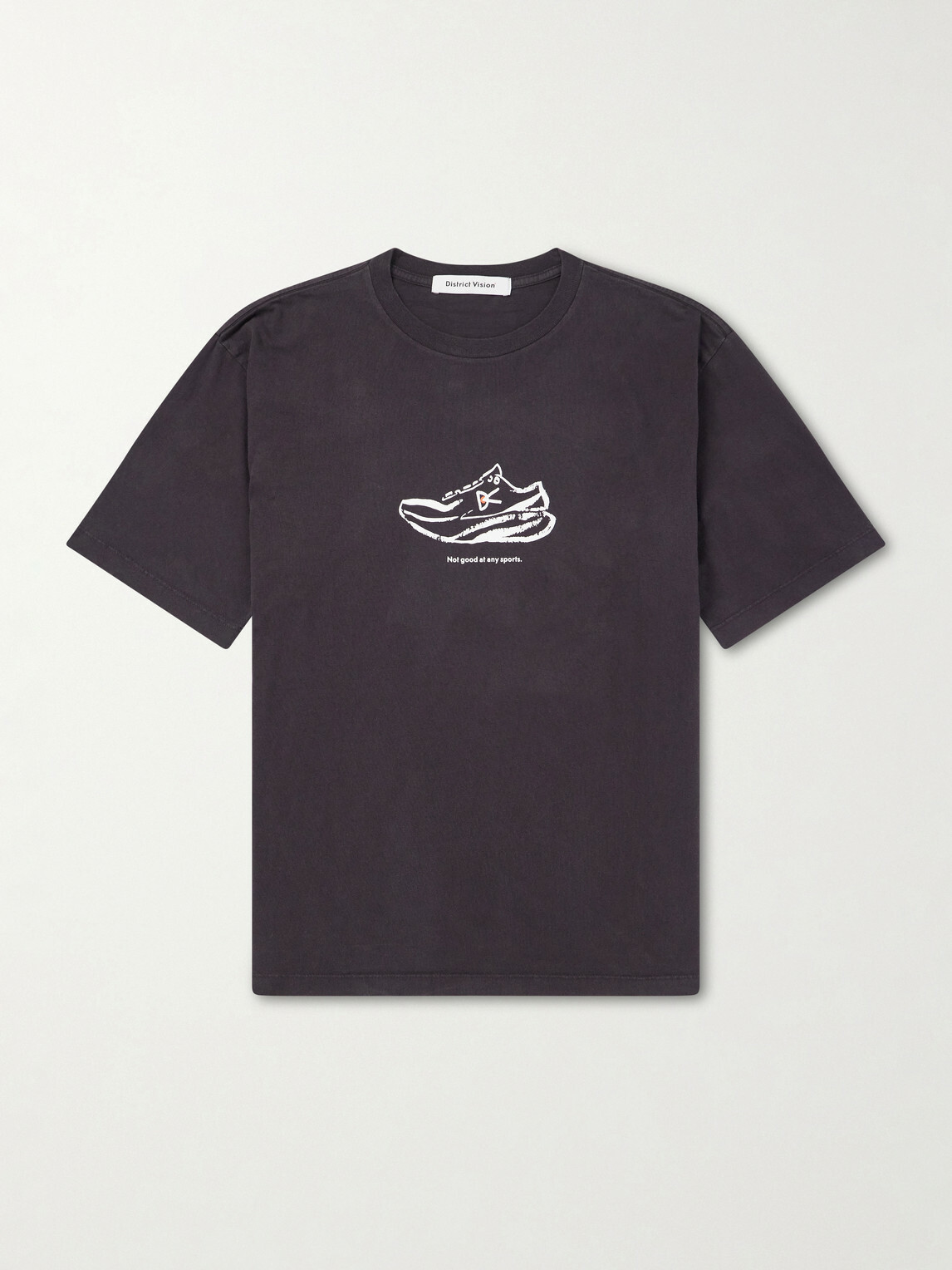 DISTRICT VISION - California Printed Cotton-Jersey T-Shirt - Black