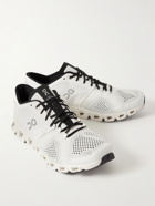 ON - Cloud X Rubber-Trimmed Mesh Running Sneakers - White