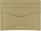 Givenchy Khaki 4G Micro Leather Card Holder