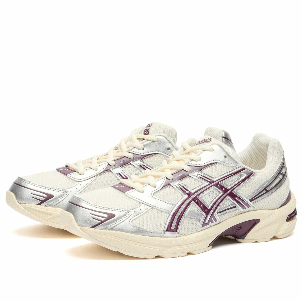 Asics Gel-1130 Sneakers in Cream/Beniimo Purple