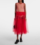 Noir Kei Ninomiya Sheer tulle maxi dress