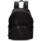 Valentino Black Valentino Garavani VLogo Backpack