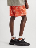 John Elliott - Straight-Leg Printed Mesh Shorts - Orange