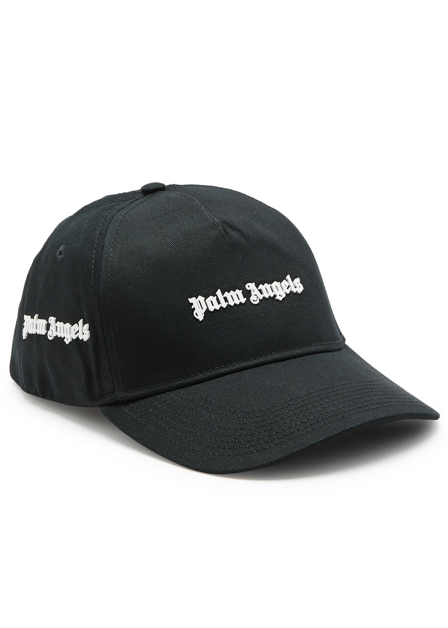 Palm Angels Logo-appliqué Cotton cap - Black - One Size Palm Angels